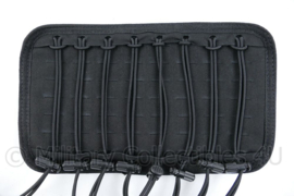 Zwart origineel MOLLE paneel met elastieken voor op of in een rugzak of op een vest - nieuwstaat! - 27 x 17 cm -  origineel