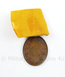 Nederlandse medaille voor IJver en trouw - Koning Willem II (1792-1849) - Koning der Nederlanden - 8 x 4 cm - origineel