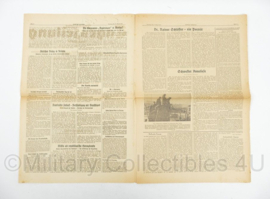 WO2 Duitse krant Frankische Tageszeitung nr. 191 17 augustus 1943 - 47 x 32 cm - origineel