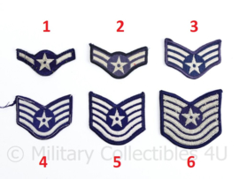 USAF Air Force rang emblemen paar - origineel