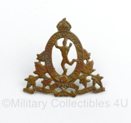 Royal WW2 Canadian Corps of Signals ww2 cap badge - Kings Crown - origineel