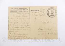 WO1 WO2 Duitse Postkarte 1916 Furchtlos und Treuw  - 14,5 x 9 cm - origineel