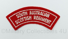 WO2 Australische South Australian Scottish Regiment shoulder title - 12 x 5 cm - origineel