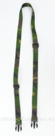 Defensie draagriem met gespen Woodland camo - 130 x 2,5 cm - origineel