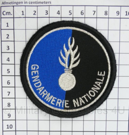 Franse leger Gendarmerie Nationale embleem origineel klittenband - diameter 8,5 cm - origineel