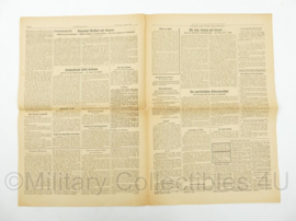WO2 Duitse krant Frankische Tageszeitung nr. 3 5 januari 1944 - 47 x 32 cm - origineel
