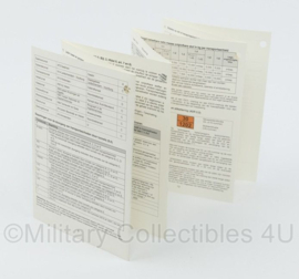 KL Nederlandse leger instructiekaart IK Vervoer van Gevaarlijke Stoffen VGS druk 2 - LAND-LOG-M&T-02 - origineel