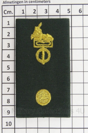 KL Landmacht DT2000 rang epauletten Korps/Regiment Adjudant - per paar - afmeting 5 x 9 cm - origineel
