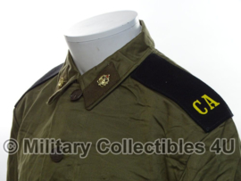 Russische uniform jas groene knopen - met insignes - meerdere maten - origineel