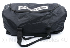 Zwarte sporttas goederen tas Britse Politie Bedfordshire Police Cadet - 70 x 30 x 37 cm - origineel