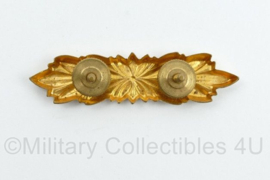 Defensie epaulet officiers balk goudkleurig - 5 x 1 cm - origineel