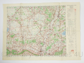 WW2 British War Office map 1944 Central Europe Minden - 88 x 64,5 cm - origineel