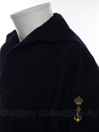 Koninklijke Marine matrozen jack donkerblauw  met insignes Baaienhemd - maat 49 of 53 (2016) - origineel