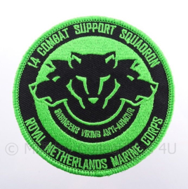 KM Koninklijke Marine, Korps Mariniers embleem, 14 combat support squadron - met klittenband - diameter 9 cm