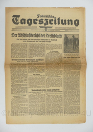 WO2 Duitse krant Tageszeitung nr. 207 4/5 september 1943 - 47 x 23 cm - origineel