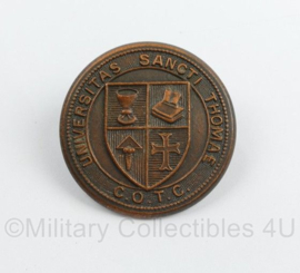 WW2 Canadian Saskatchewan University C.O.T.C. Cap Badge - diameter 4 cm - origineel