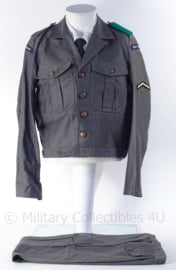 BB Bescherming Bevolking uniform jasje met voering en broek "chauffeur" - maat 49 - origineel