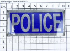 Britse Police reflectie strook met klittenband - 10 x 4,5 cm. - origineel