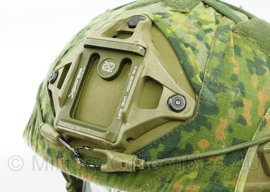 Revision Galvion Doks Helm Baltskin Viper P6N groen met NFP Green cover - maat 4 (56,4 tm. 61 cm.) = Large  - gedragen - origineel