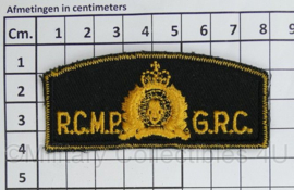 Canadese RCMP GRC Royal Canadian Mounted Police patch - 8 x 3,5 cm - origineel