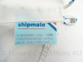 KMAR Koninklijke Marechaussee Leger GENIE patrouilleboot vlag  -  zeldzaam  -  45 x 90  -  origineel