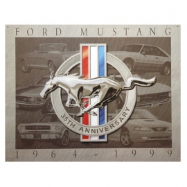 Metalen plaat Ford Mustang 1964-1999 - 32 x 41 cm. (nr. 21)