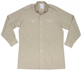 Brits Leger Overhemd khaki lange mouw- nieuw in de verpakking - maat S - voordelig - origineel