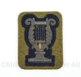 Militair muziekkorps uniform embleem - luxe variant metaaldraad  - origineel