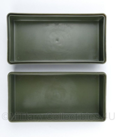 US Army opbergbox kunststof - groen - 21 x 10,5 x 6,5 cm - origineel