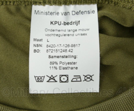 Defensie onderhemd lange mouw vochtregulerend unisex NFP Mono - maat Large - licht gebruikt - origineel