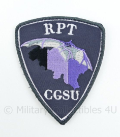 Belgische Politie RPT CGSU Commissariaat Generaal Special Units embleem - met klittenband - 9 x 7 cm
