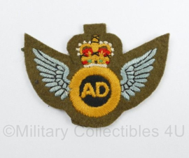 Britse leger AD Air Despatch Wing - 7 x 5 cm - origineel