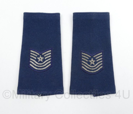 USAF US Air Force epauletten PAAR Master Sergeant - 11 x 6 cm - origineel