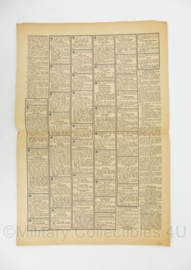 WO2 Duitse krant Tageszeitung nr. 197 24 augustus 1943 - 47 x 32 cm - origineel