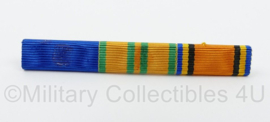 Defensie medaillebalk met 3 batons - NSF Vaardigheidsmedaille, Betoonde Marsvaardigheid, Huwelijksmedaille 2002 - 8 x 1,5 cm - origineel