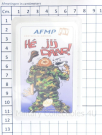 Defensie kaartspel in plastic doosje van de FNV AFMP - 12,5 x 8,5 cm - origineel