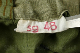 DDR NVA Strichtarn camo uniform jasje met broek - maat K48 - origineel
