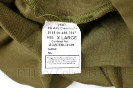 Britse leger Vest FR AFV Crewman's  (voertuig bemanning) Brandwerend shirt LANGE mouw -  nieuw- maat Small tm. XL - origineel