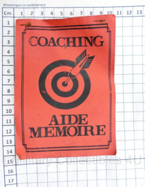 Korps Mariniers coaching Aide Memoire MOC 1997 - origineel
