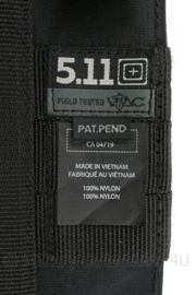 5.11 Tactical MOLLE double mag pouch zwart - 19 x 16½ x 2½ cm - nieuw - origineel