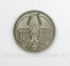 WO2 Duitse replica munt 5 Reichsmark 1935 AH - diameter 3,5 cm - replica