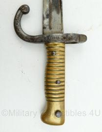 Franse Chassepot M1866 bajonet - gedateerd 1872 - maker Chatellerault - origineel