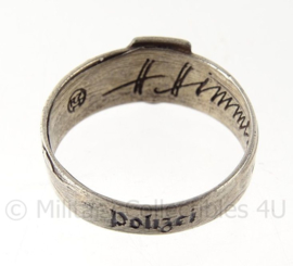 WO2 Duitse SS Polizei Panzergrenadier Divisie DAS REICH ring met stempels - diameter 21 mm