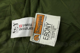 Snugpak Ebony jacket insulated with Softie groen MET capuchon  - maat Large - licht gedragen - origineel