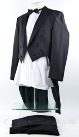 Heren kostuum set Jacquet  jas, overhemd  en broek  - maat 50 -  origineel