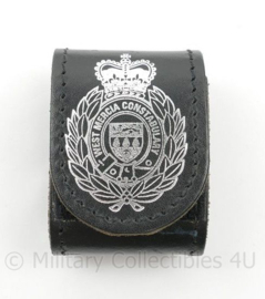 West-Mercia Constibulary lederen koppellus - 7 x 5 x 4 cm - origineel