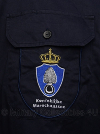 KMAR Koninklijke Marechaussee overhemd VT lange mouwen MET insignes - gebruikt - maat 8000/9095 - origineel