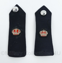 Belgische Politie Aspirant Officier epauletten PAAR - 14 x 5 cm - origineel