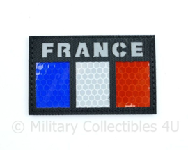 Franse leger infrarood patch - Black - met klittenband - FRANCE   - 5 x 8 cm