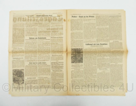 WO2 Duitse krant Frankische Tageszeitung nr. 163 15 juli 1943 - 47 x 32 cm - origineel